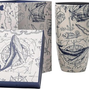 Voltogar Taza de café de viaje de cerámica con tapa, regalo para el hogar y la oficina, taza de té alta de porcelana de 17 onzas con mango de arte Voltogar Taza de café de viaje de cerámica con tapa, regalo para el hogar y la oficina, taza de té alta de porcelana de 17 onzas con mango de arte