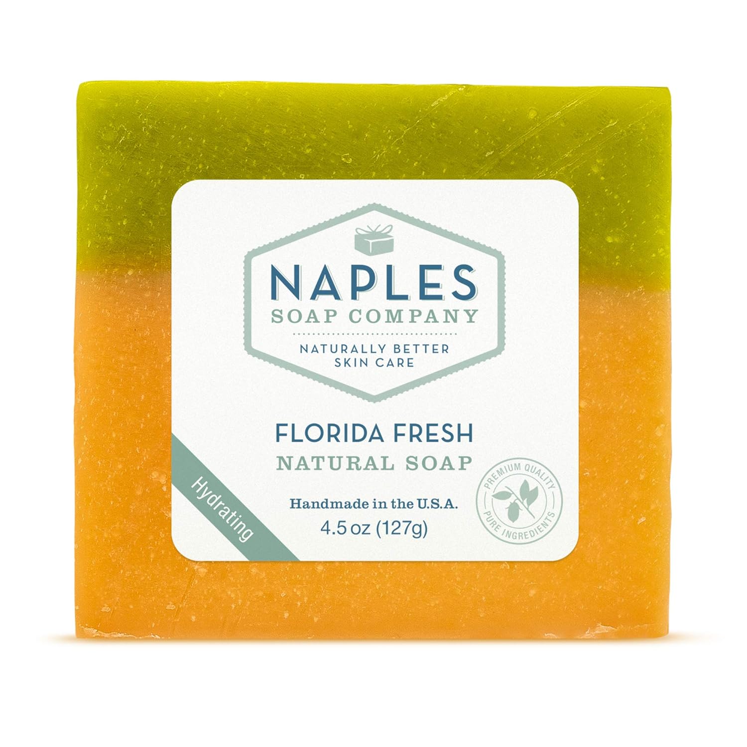 Naples Soap Company – Barra de jabón natural de manteca de karité y aceite de oliva, barra de jabón rica en antioxidantes que hidrata naturalmente