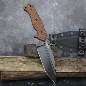 LENGREN Cuchillo pesado Sleipner de acero de espiga completa de 10.7 pulgadas, hoja fija, cuchillo táctico de campamento al aire libre, mango de LENGREN Cuchillo pesado Sleipner de acero de espiga completa de 10.7 pulgadas, hoja fija, cuchillo táctico de campamento al aire libre, mango de