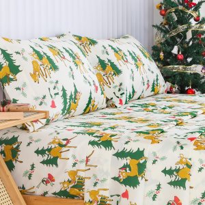 Juego de sábanas de Navidad Cal King Juego de sábanas de Navidad Cal King