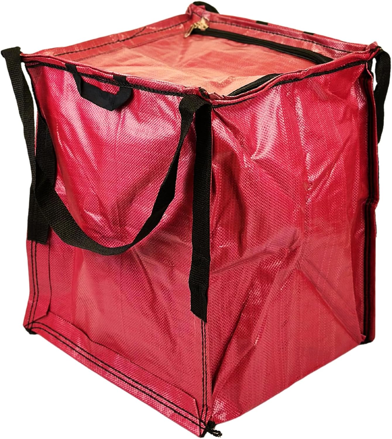 DURASACK Bolsa de almacenamiento resistente con cremallera superior de 22 galones, bolsa de mudanza de polipropileno tejido resistente, diseño