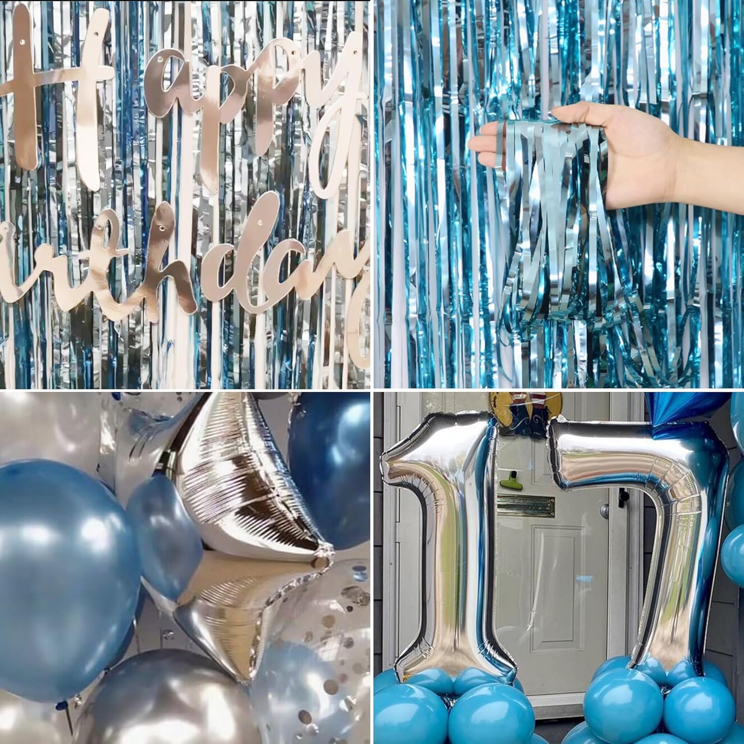 Decoración de fiesta de cumpleaños número 17 de Dancing Queen, decoraciones de fiesta de Mamma Mia para niñas, globos de bola de discoteca, cortina