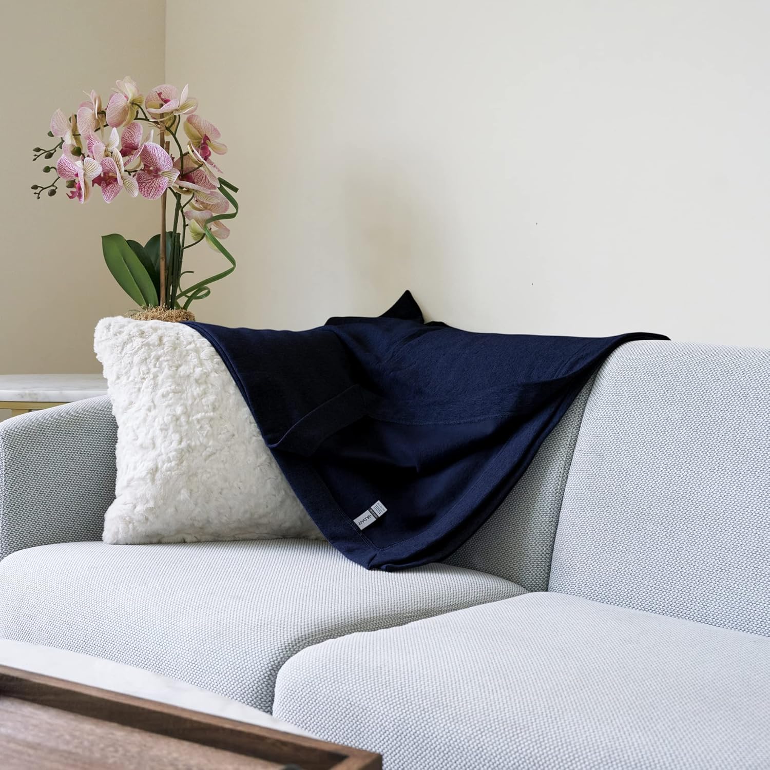 Gildan Heavy Blend Fleece Blanket, Style G18900, Navy, 50″ x 60″