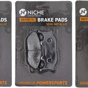 NICHE Juego pastillas de freno para Yamaha V Star 1100 3XF-W0045-50-00 5VU-25805-00-00 Delanteras traseras semimetálicas NICHE Juego pastillas de freno para Yamaha V Star 1100 3XF-W0045-50-00 5VU-25805-00-00 Delanteras traseras semimetálicas