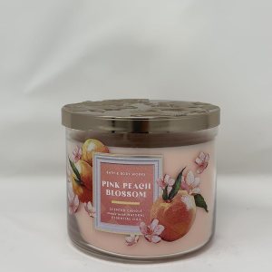 Pink Peach Blossom – Vela de 3 mechas de 14.5 oz (411 g) fabricada con aceite esencial natural Pink Peach Blossom – Vela de 3 mechas de 14.5 oz (411 g) fabricada con aceite esencial natural