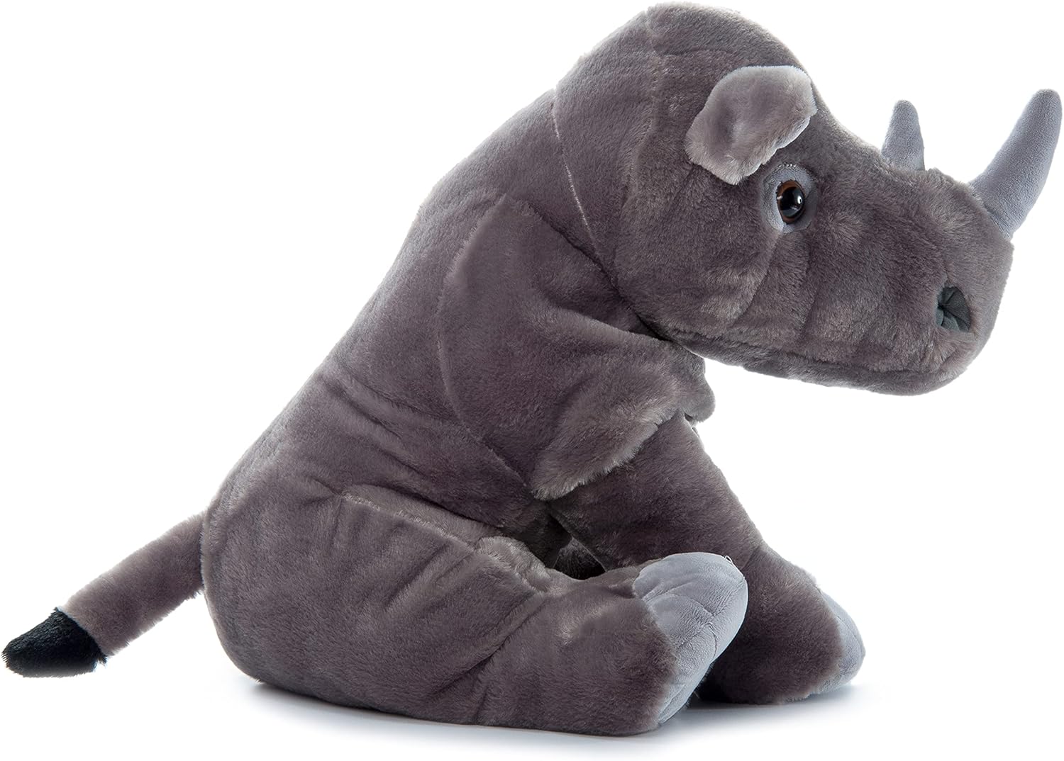 The Petting Zoo Rinoceronte de peluche, regalos para niños, animales salvajes del zoológico Onez, juguete de peluche jumbo de rinoceronte del sur de