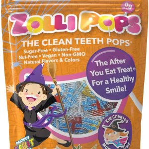 Zollipops – Paquete variado de Halloween, paletas Clean Teeth, 5.2onzas Zollipops – Paquete variado de Halloween, paletas Clean Teeth, 5.2onzas