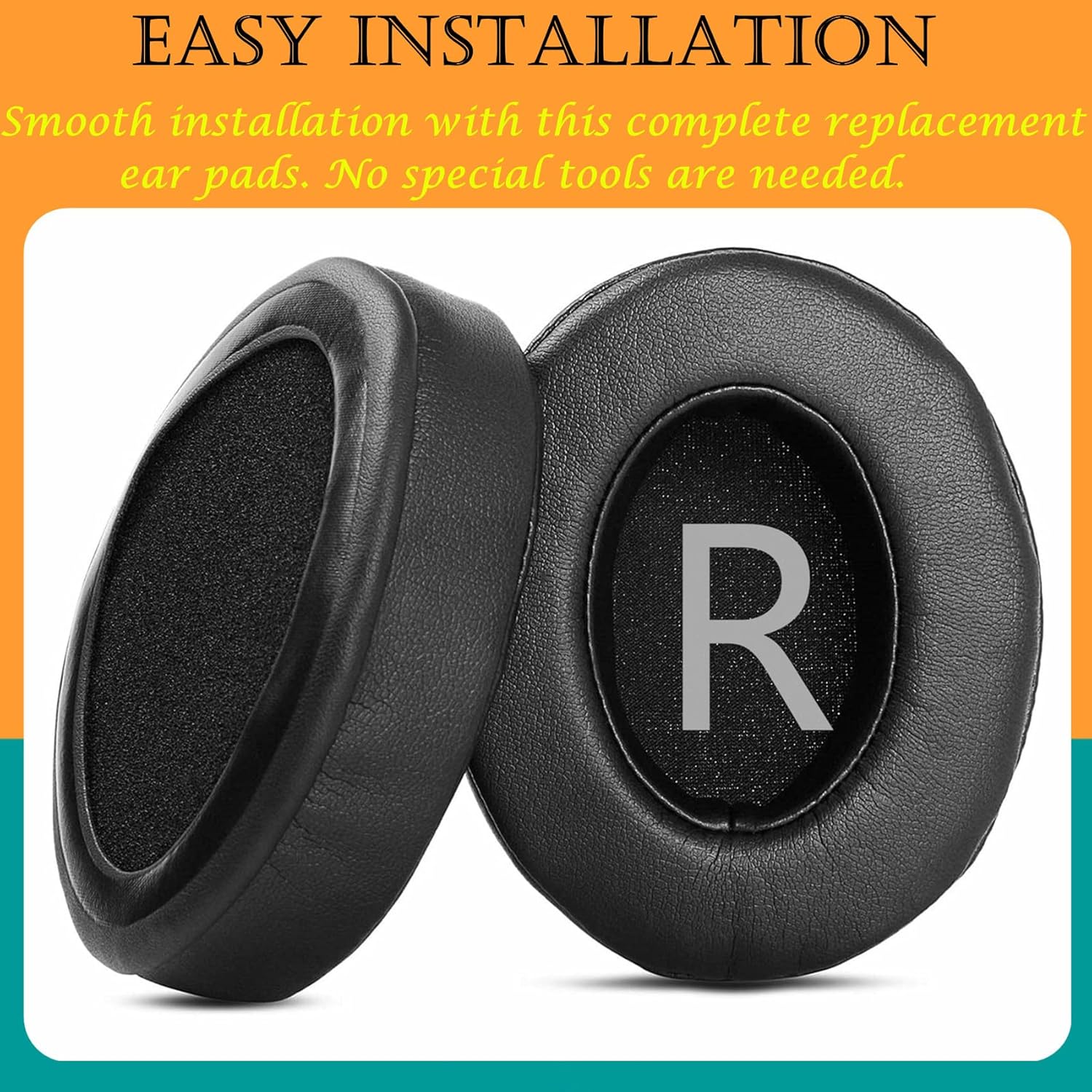 TaiZiChangQin UT-BH001 – Almohadillas de repuesto compatibles con Utaxo UT-BH001 BH001 BH001 para auriculares de piel de proteína más gruesa