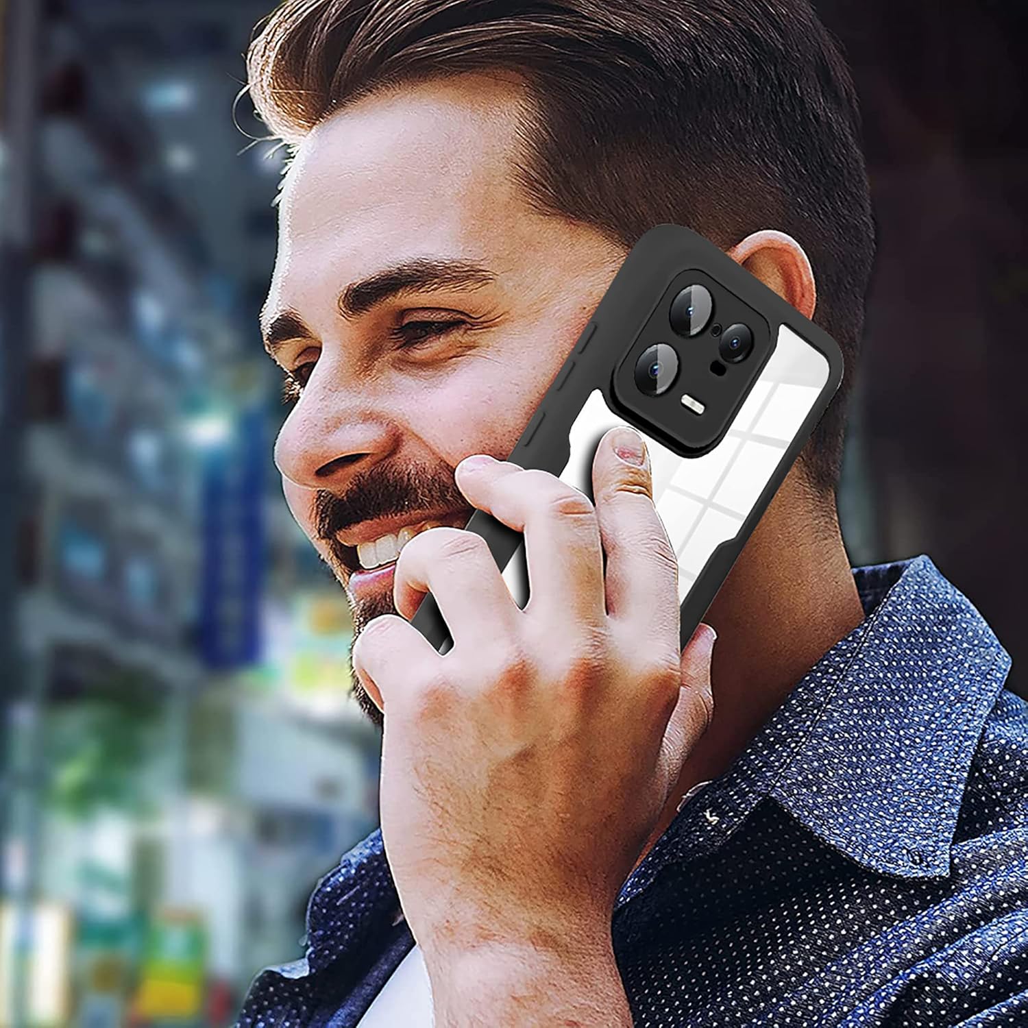 CCSamll – Funda transparente para Xiaomi 13 Pro 5G con protector de pantalla, delgada, a prueba de golpes, suave, TPU para protección de cuerpo