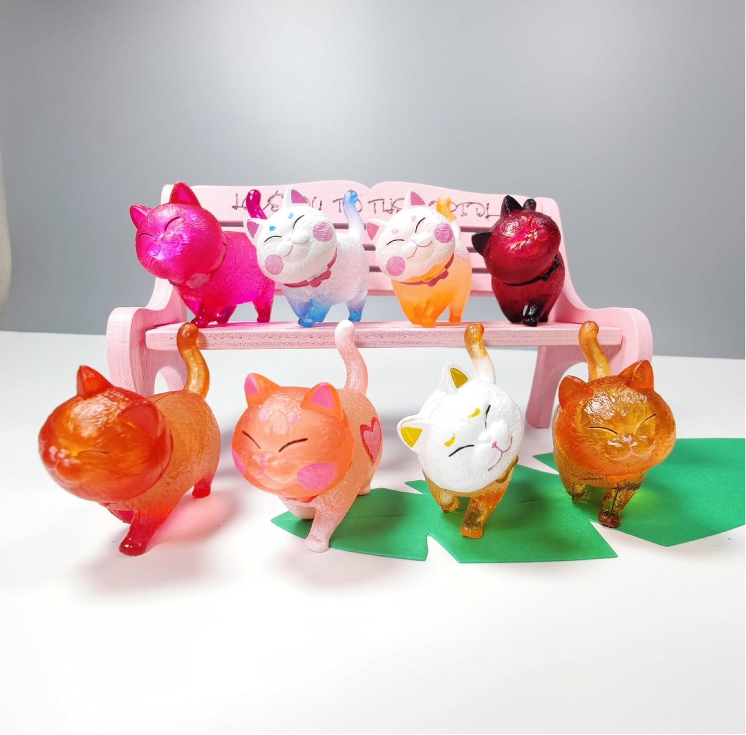 Paquete de 9 imanes 3D de gatos lindos para refrigerador, oficina, nevera, decoración del hogar para cocina, casa, pizarra blanca, notas, calendario