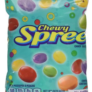 Wonka Chewy Spree – Caramelos con sabor a frutas, sin sabores artificiales, bolsa resellable de 7 onzas (paquete de 3) Wonka Chewy Spree – Caramelos con sabor a frutas, sin sabores artificiales, bolsa resellable de 7 onzas (paquete de 3)