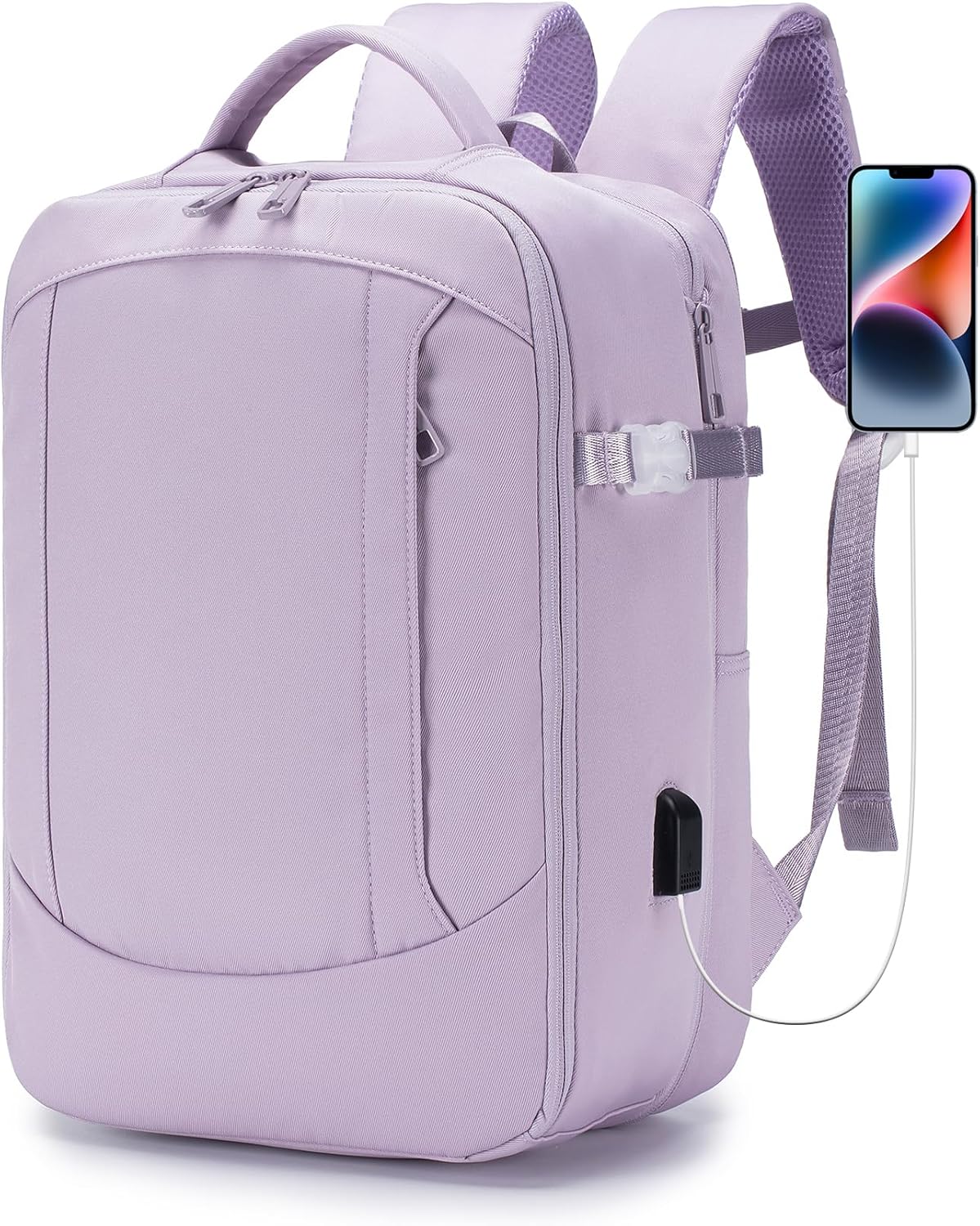 COSCOOA Mochila de viaje de negocios para laptop de 17 pulgadas, 18 x 14 x 8 pulgadas, 40 L, aprobada para vuelo, mochila de transporte grande para