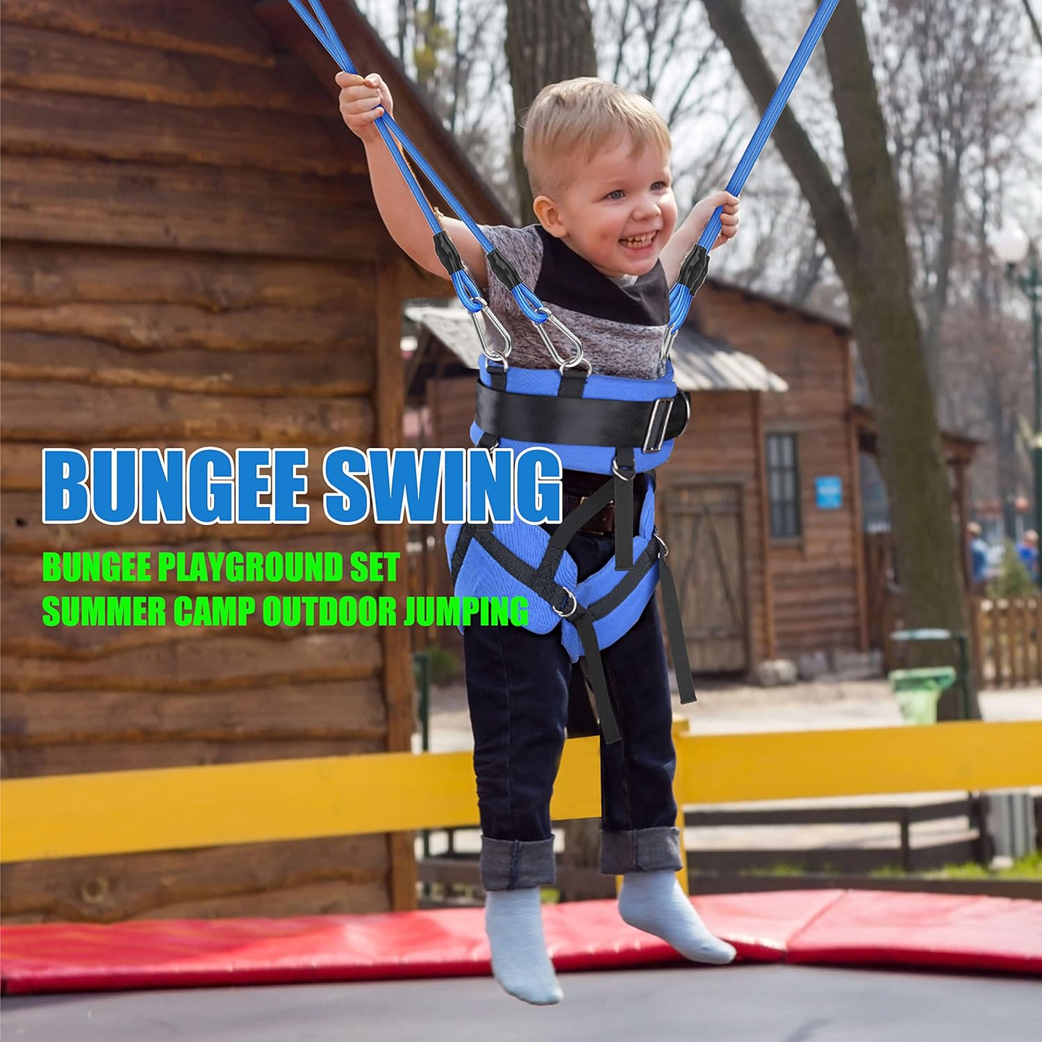Juego de puentes elásticos para niños, para saltar en interiores para fitness y actividades para niños a partir de 10 años, juego de patio de juegos