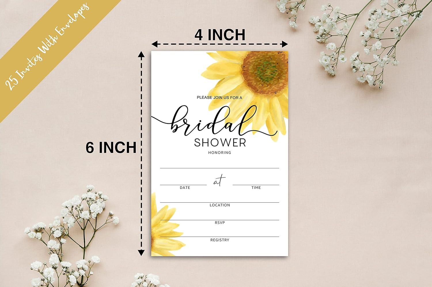 Tarjetas de invitación para despedida de soltera con sobres, tarjetas de despedida de soltera en blanco, para bodas, compromisos, fiestas y