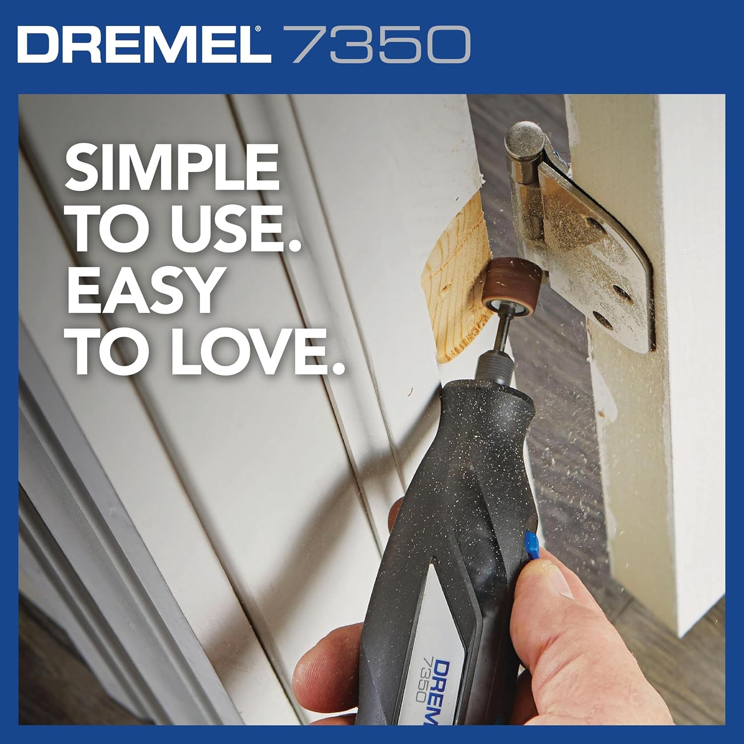 Dremel 7350-5 Kit de herramientas rotativas inalámbricas, incluye batería de iones de litio de 4 V y 5 accesorios de herramientas rotativas, ideal