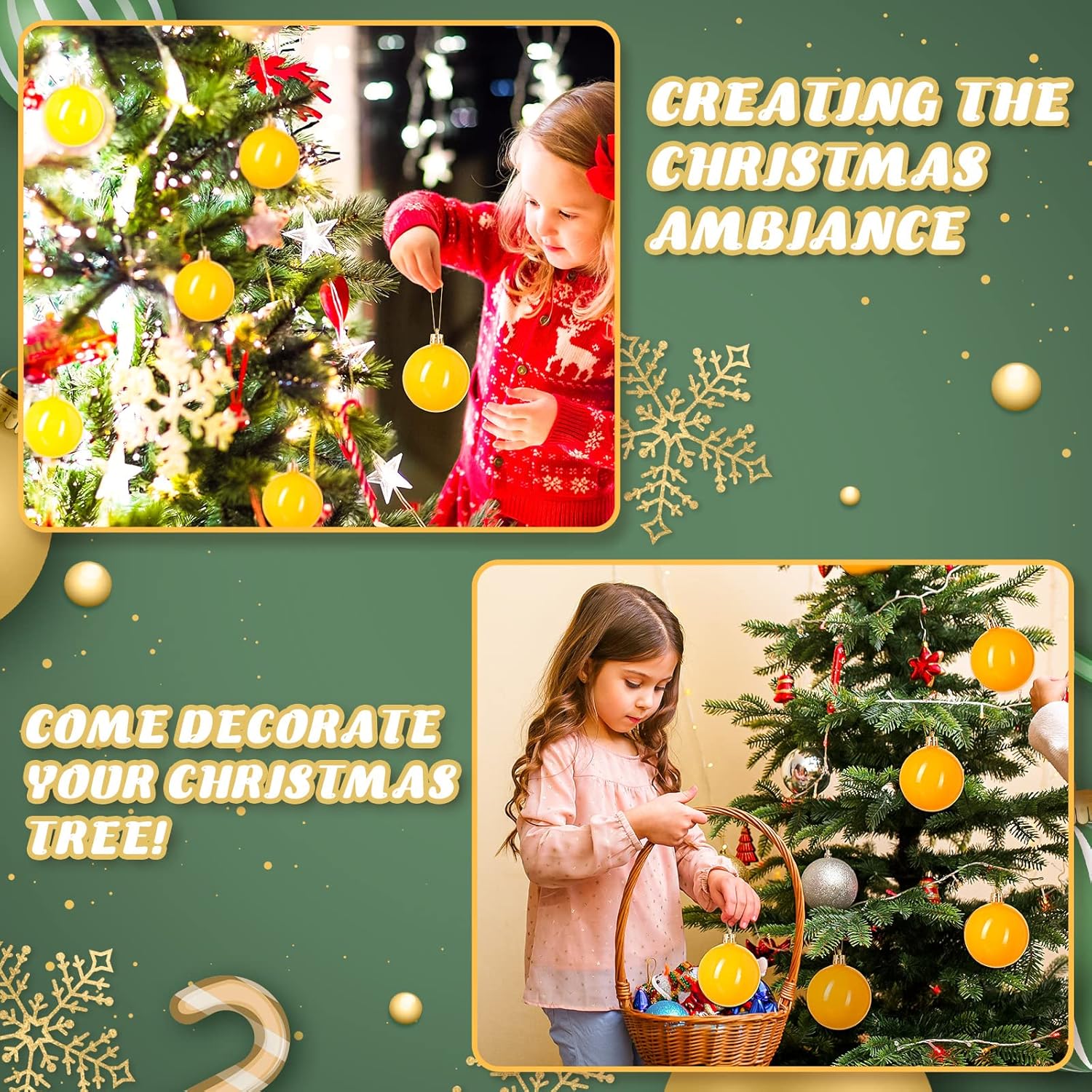 36 adornos de bola de Navidad de 2.4 pulgadas, huevos de plástico para colgar, colgantes de árbol brillantes, bolas brillantes para el hogar,