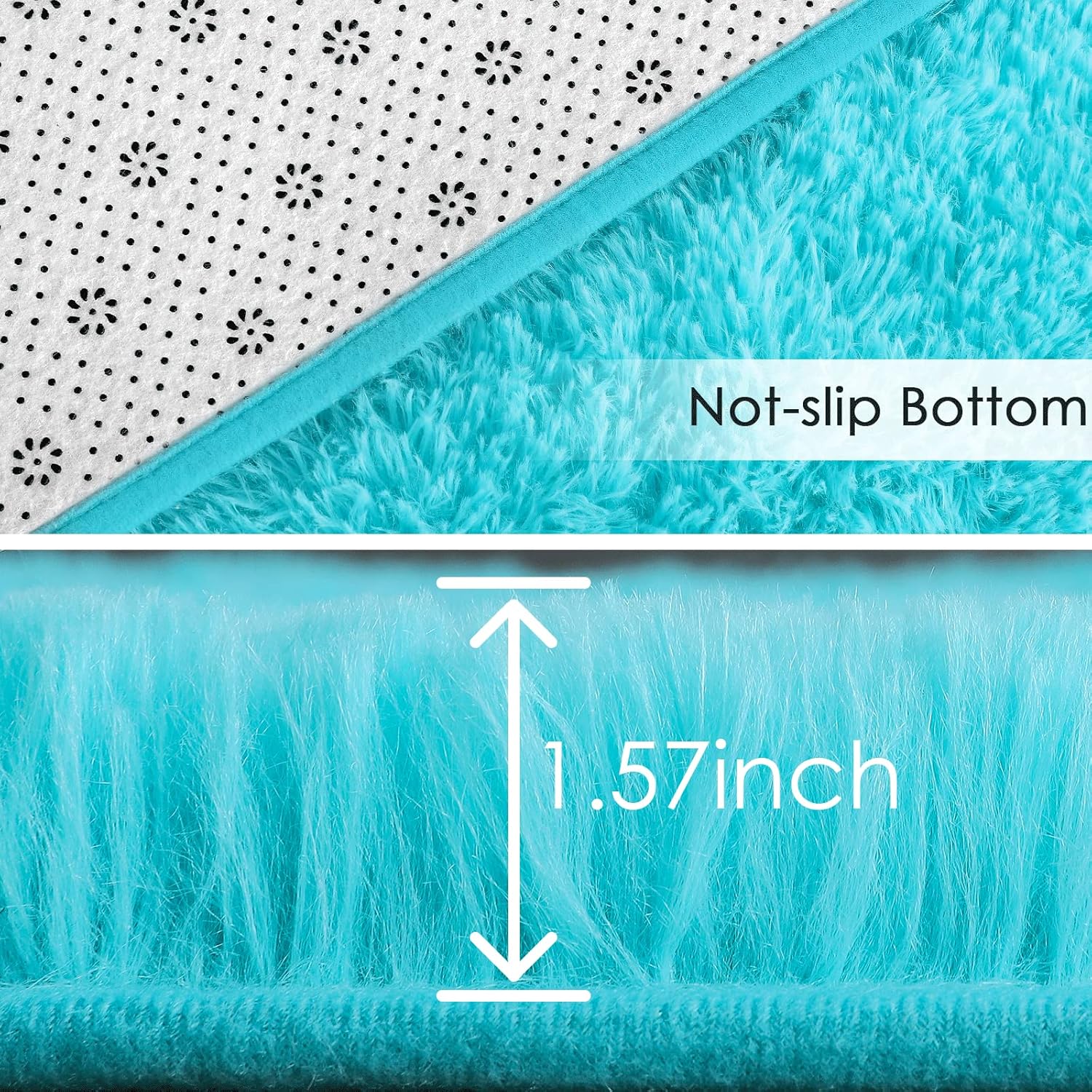 Merelax – Tapete moderno afelpado para habitación de niños y guardería, tapete decorativo suave, regalo para shower de bebé y de cumpleaños o