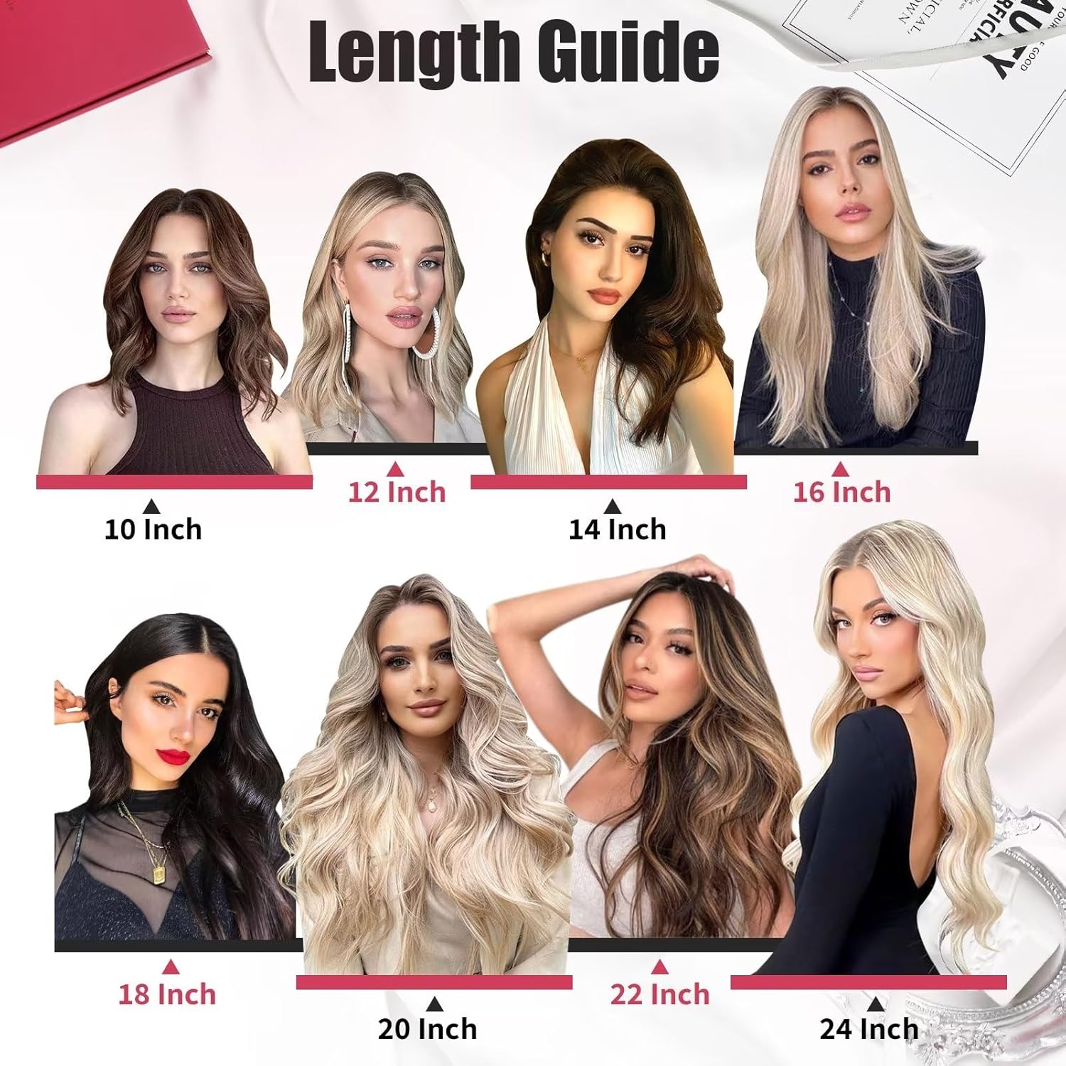 Moresoo Extensiones de cabello humano con cinta adhesiva, balayage, ombré, marrón ceniza a rubio, mezcla con extensiones de cabello rubio claro,