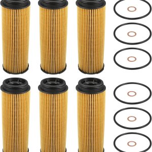 X AUTOHAUX 6 piezas de repuesto de filtro de aceite de motor 11-42-7-826-799 Filtro de combustible de aceite para BMW 740i Base 3.0L L6 – Gasolina X AUTOHAUX 6 piezas de repuesto de filtro de aceite de motor 11-42-7-826-799 Filtro de combustible de aceite para BMW 740i Base 3.0L L6 – Gasolina