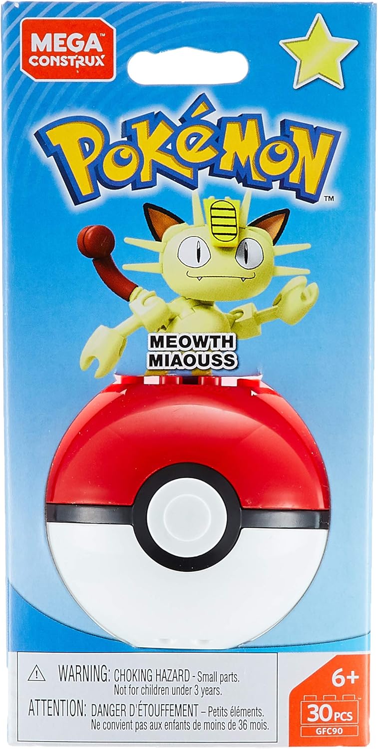 Mega Construx Pokemon Meowth Figura