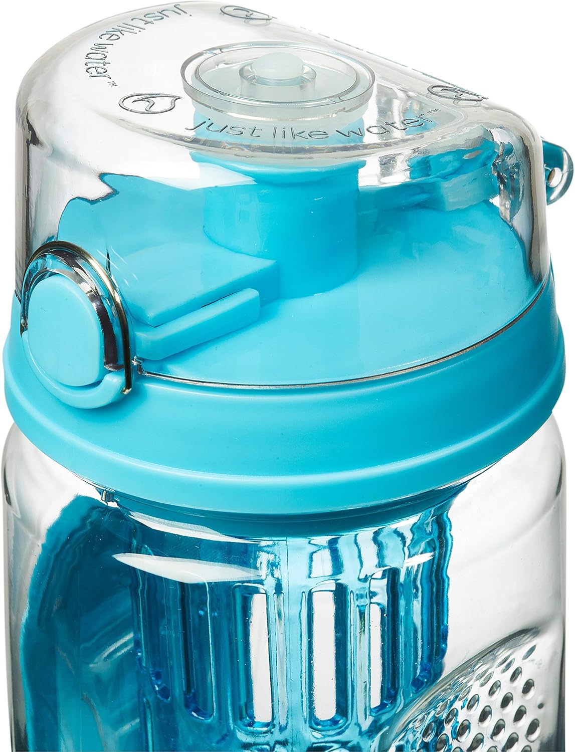 Hydracy Botella deportiva de agua infusora de frutas, de 32 onzas líquidas, barra de infusión de longitud completa, marca de tiempo y funda aislante