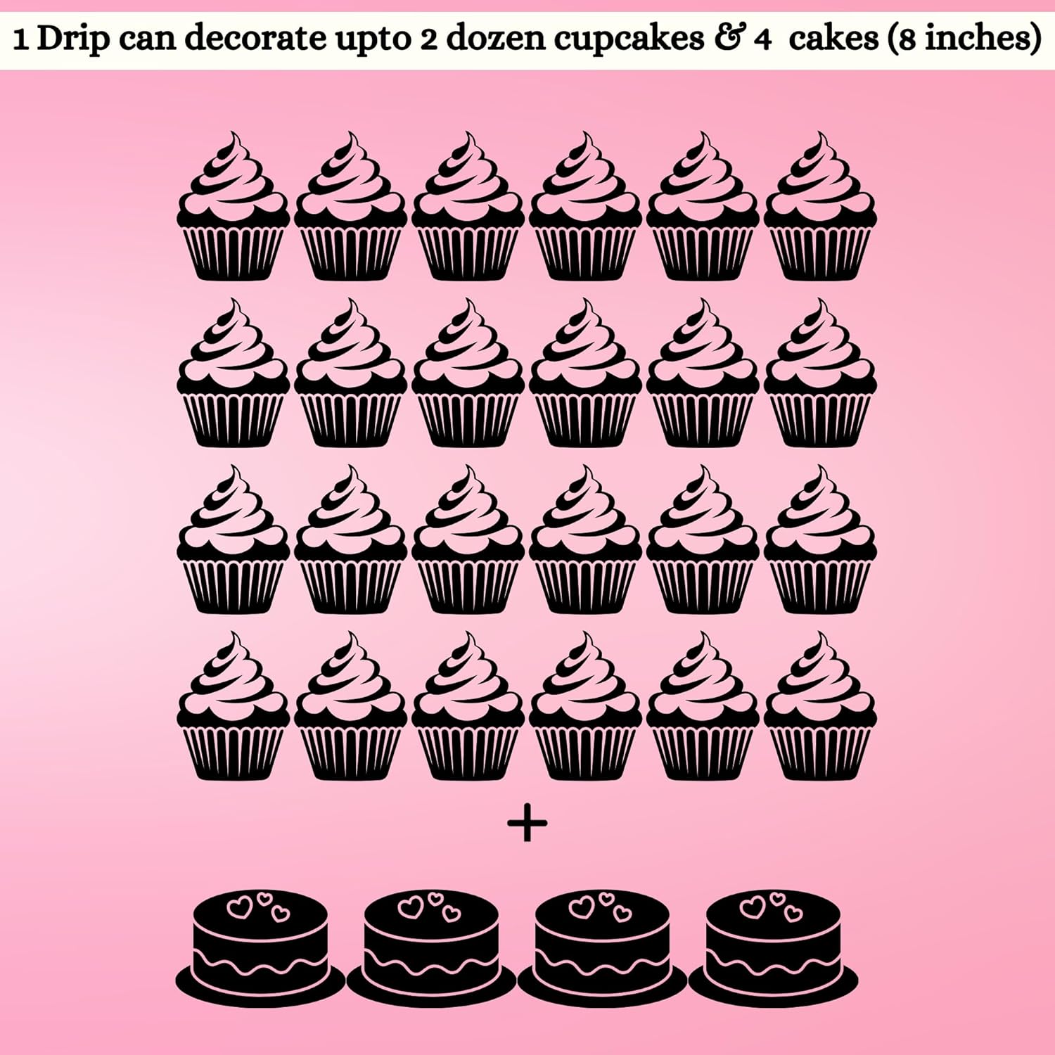 Confect Goteo comestible para decoración de pasteles, donas y cupcakes, color burdeos bronceado, 3.71 onzas