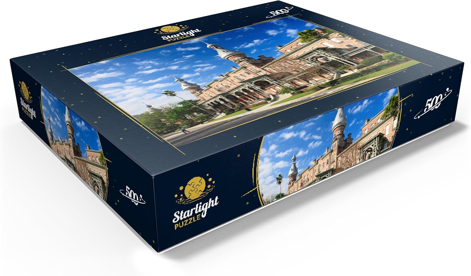 MyPuzzle Tampa Bay Hotel with Henry Plant Museum en Tampa On The Gulf Coast, Florida – Rompecabezas prémium de 500 piezas para adultos