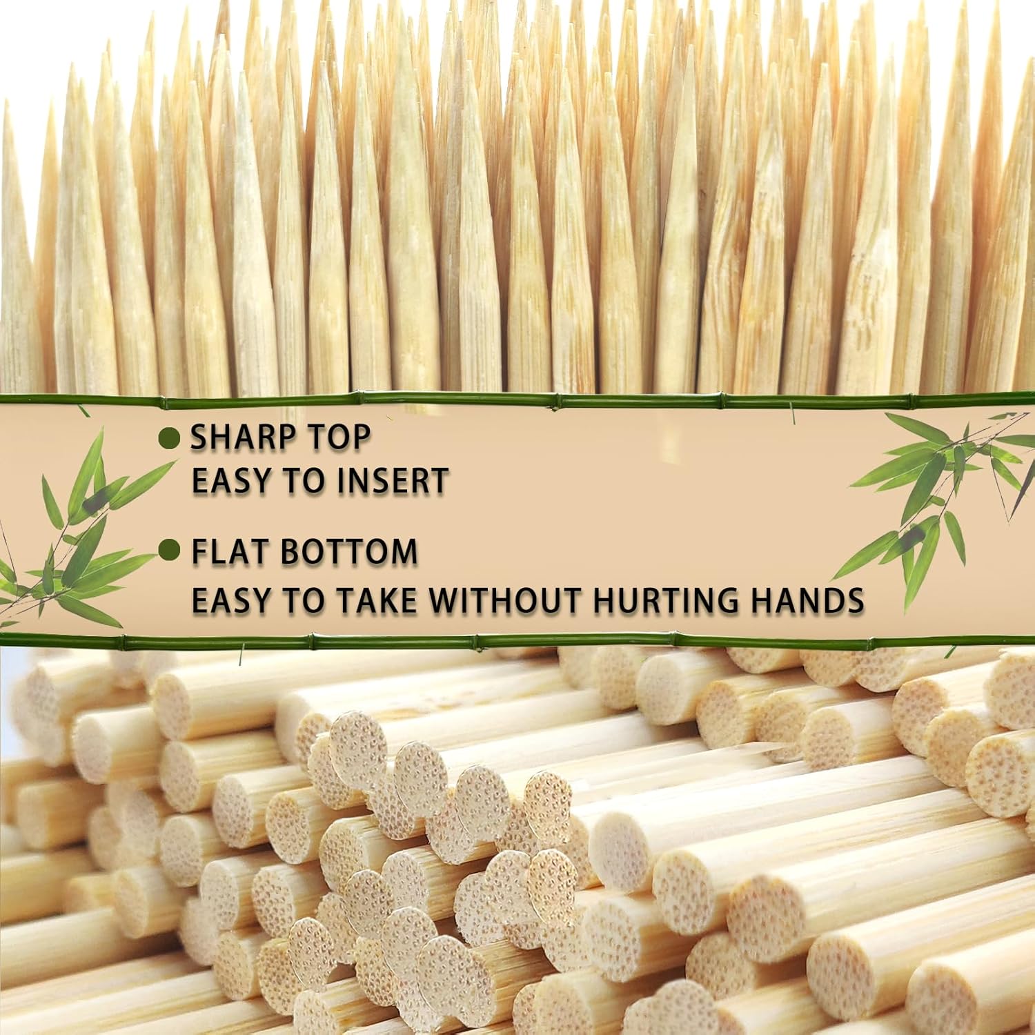 200 brochetas de bambú natural de   0.157 in perfectas para fuentes de chocolate, barbacoas, aperitivos, parrillas, brochetas, frutas, barbacoa,