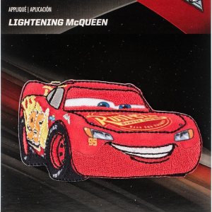 Wrights Disney Cars – Apliques para planchar, Lightning McQueen Wrights Disney Cars – Apliques para planchar, Lightning McQueen