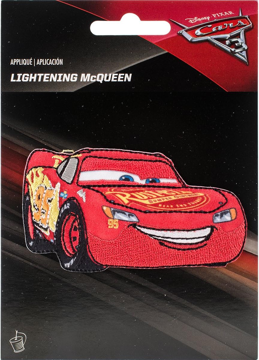 Wrights Disney Cars – Apliques para planchar, Lightning McQueen