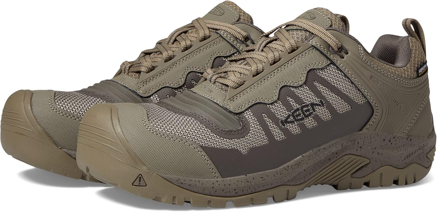 KEEN Utility Reno – Zapato deportivo de trabajo deportivo impermeable flexible con punta compuesta para hombre