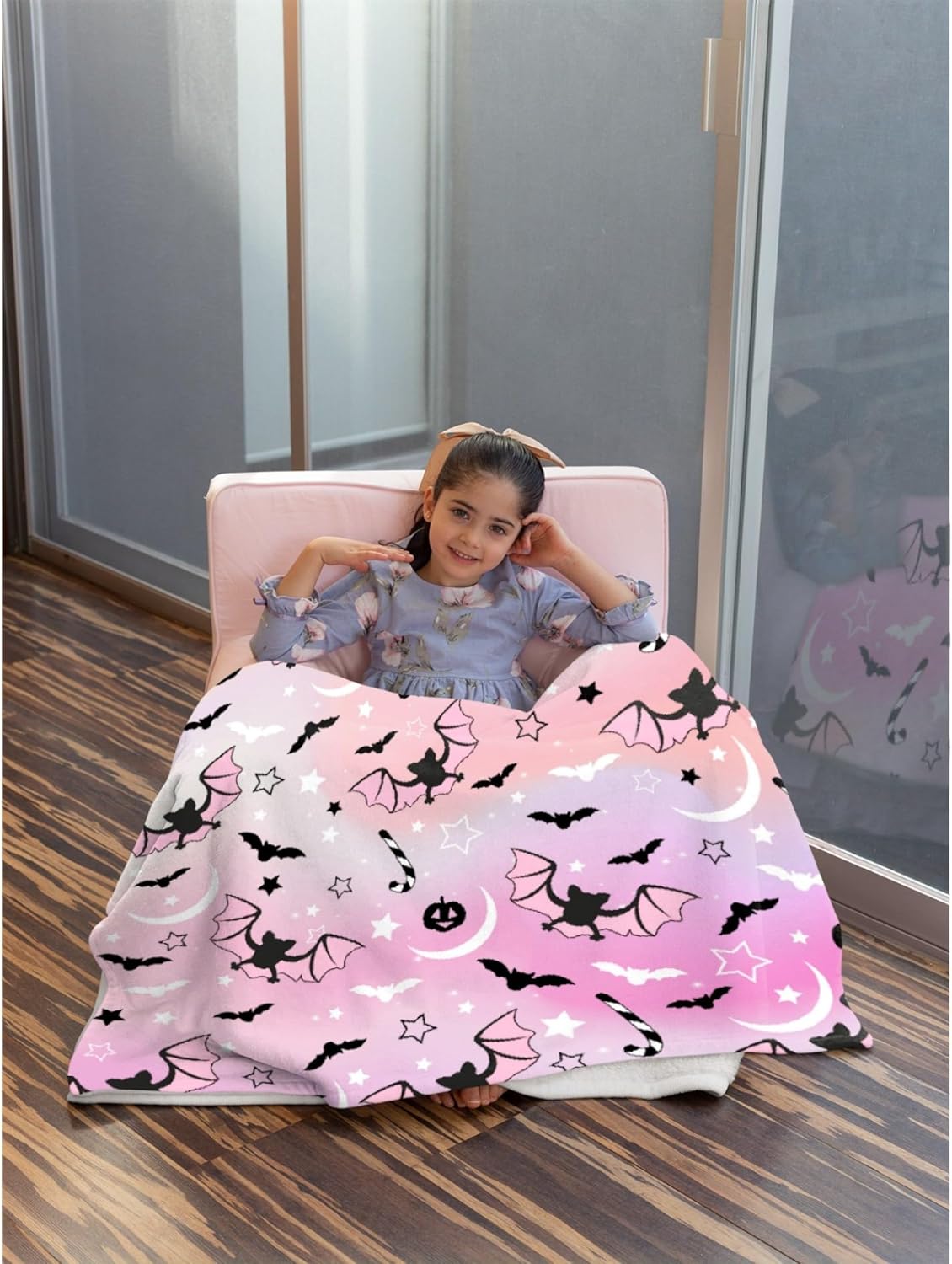 Manta estampada de luna, regalos para Halloween, manta para mujeres y hombres, suave y acogedora manta de forro polar para sofá, sala de estar,