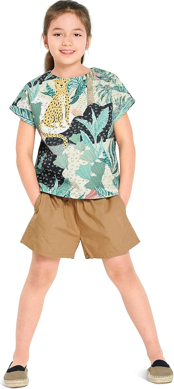 Burda Style Easy – Vestido sin mangas y camiseta para niños, código 9282, kit de patrón de costura, tallas 4-10, multicolor
