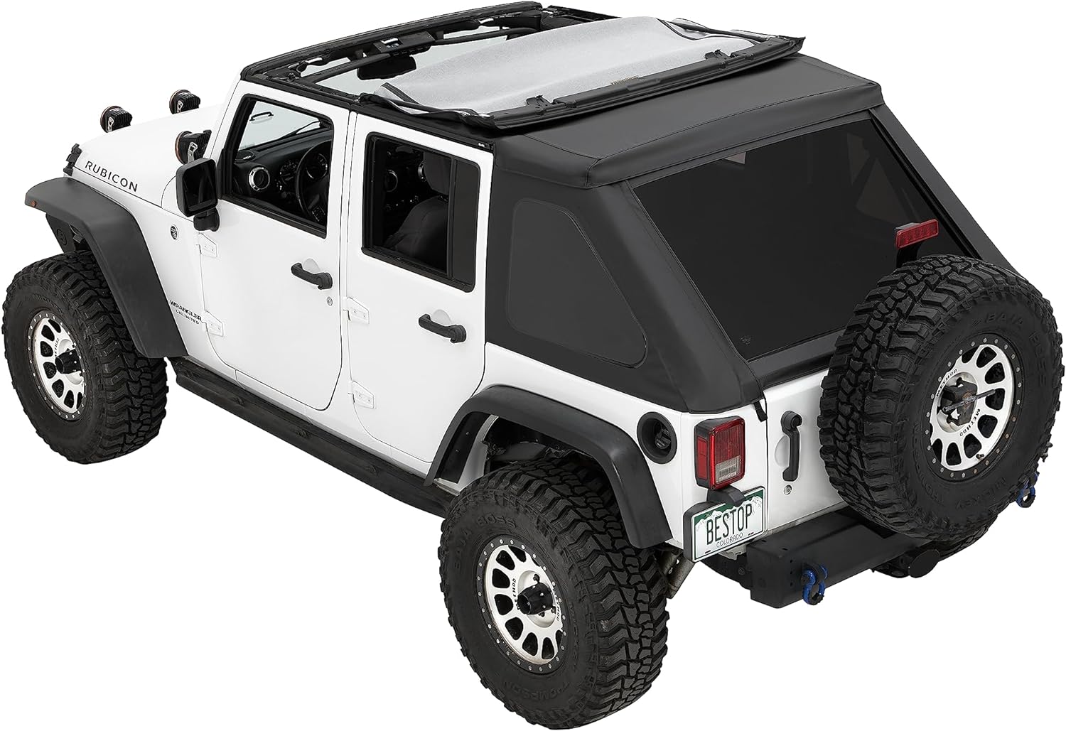 Bestop 5682535 The Ascent – Wrangler JK ’07-18 de 4 puertas (diamante negro)