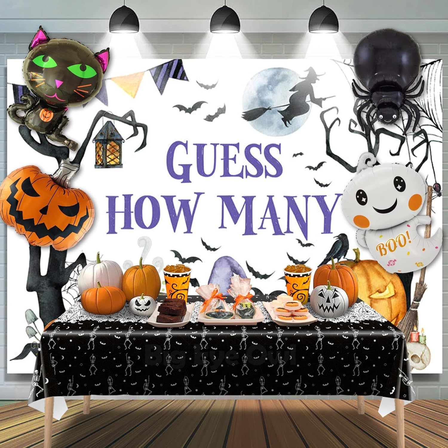 2 manteles desechables de Halloween con diseño de calavera y esqueleto, de plástico, color negro, rectangular, de vinilo, para decoración de fiestas