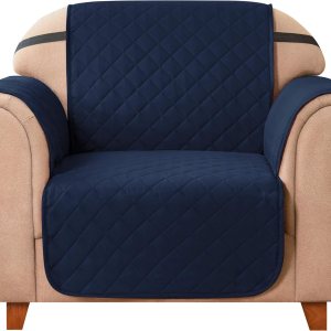 DyFun Funda de sofá reversible, protector de muebles con correas elásticas para sala de estar, antideslizante, lavable, para mascotas, niños y niños DyFun Funda de sofá reversible, protector de muebles con correas elásticas para sala de estar, antideslizante, lavable, para mascotas, niños y niños