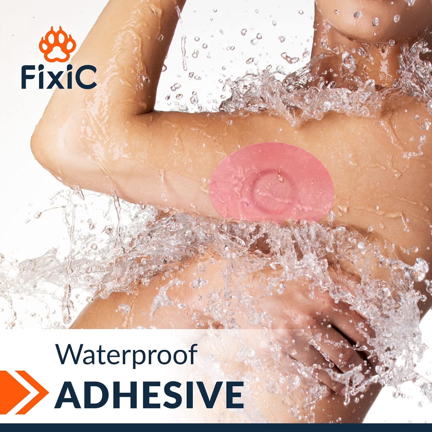 FixiC Parches adhesivos Freestyle 25 piezas  Bueno para Libre 1, 2  Enlite  Guardian  Parches adhesivos impermeables  Cubiertas adhesivas libres