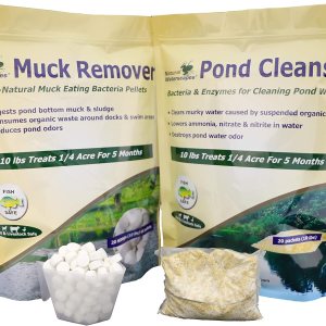 Paquete limpiador natural para estanques Paquetes clarificadores de estanques y pellets de suciedad Tratamiento de estanque 12 Acre+ Paquete limpiador natural para estanques Paquetes clarificadores de estanques y pellets de suciedad Tratamiento de estanque 12 Acre+