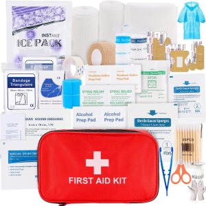 VITUU Kit de primeros auxilios de emergencia, impermeable, kit de primeros auxilios de viaje para el hogar, camping, senderismo, deportes, oficina, VITUU Kit de primeros auxilios de emergencia, impermeable, kit de primeros auxilios de viaje para el hogar, camping, senderismo, deportes, oficina,
