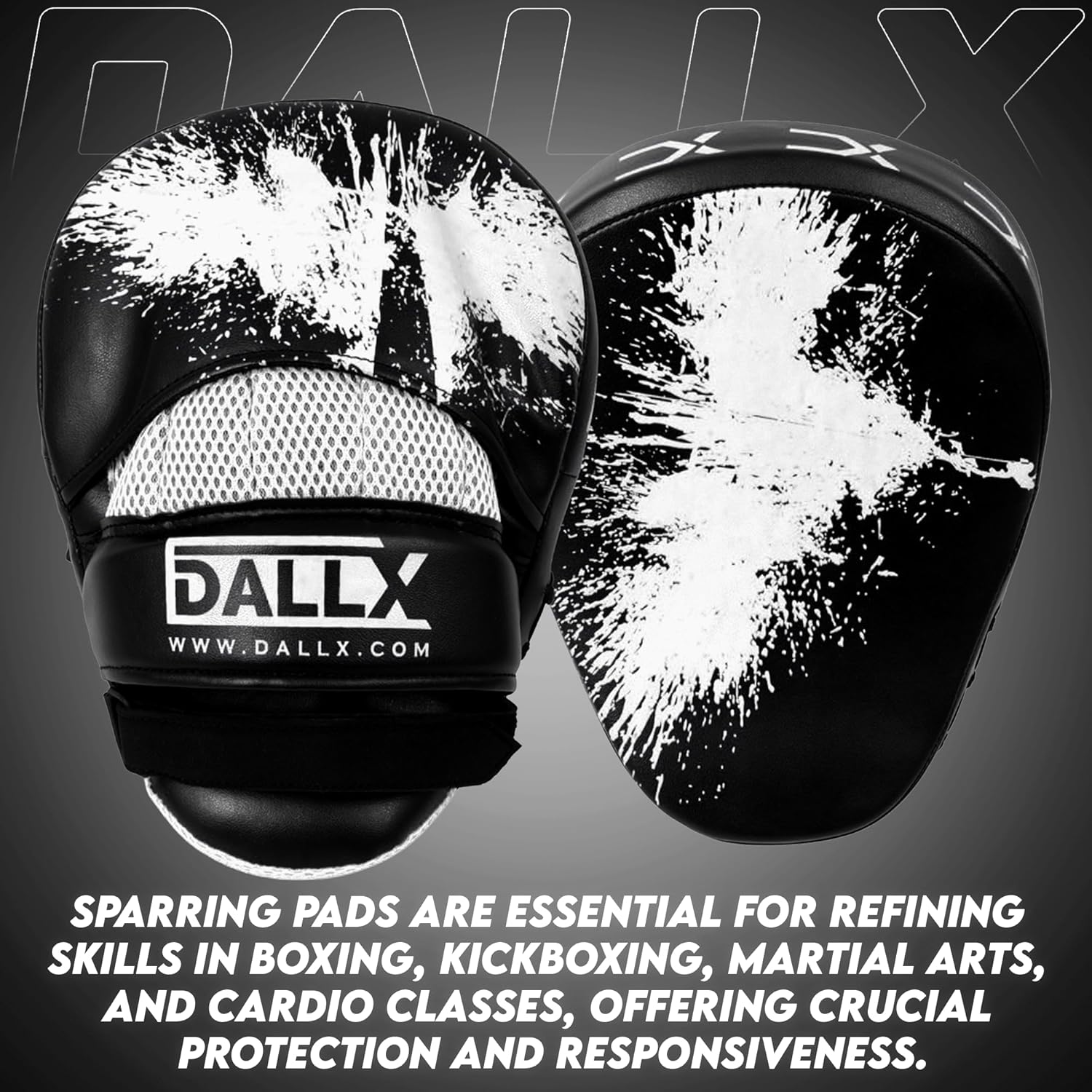 DALLX Guantes deportivos de punzón con gancho y jab curvados para entrenamiento de artes marciales, karate, kickboxing, Muay Thai con correas