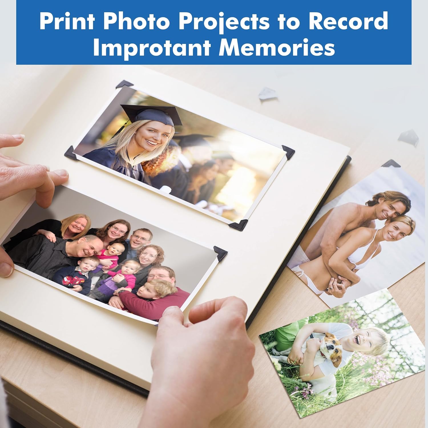 120 hojas de papel fotográfico brillante de 4 x 6 pulgadas, papel fotográfico brillante profesional de 48 libras para impresoras de inyección de