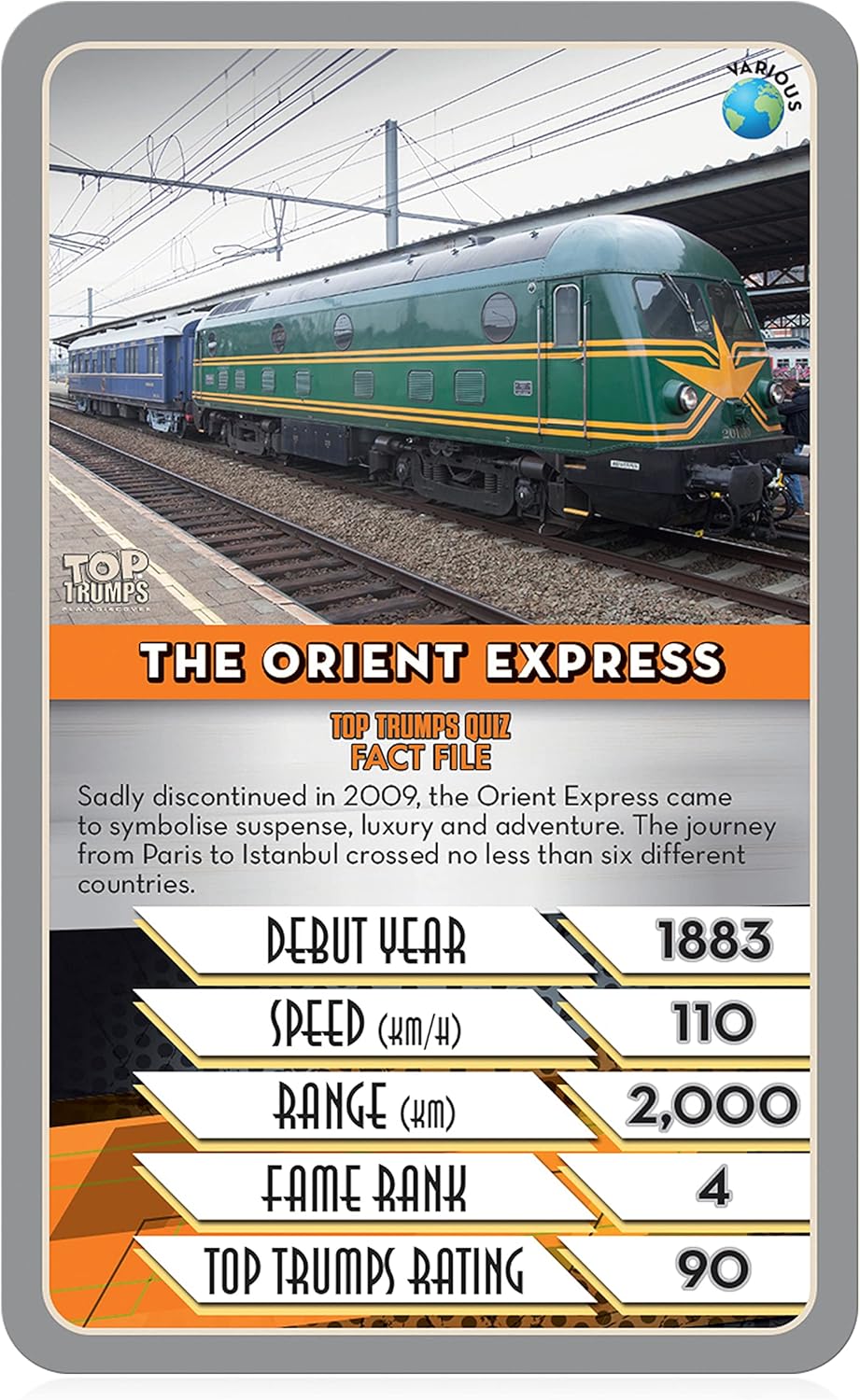 Top Trumps Trains Classics – Juego de cartas, aprende sobre el metro de Londres, los trenes de hielo alemanes y Beijing Shanghai en este juego