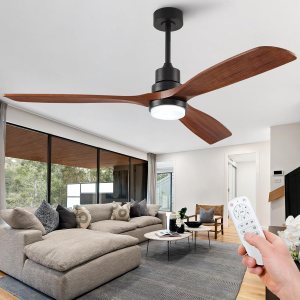 BOOMJOY Ventiladores de techo de 60 pulgadas con luces y control remoto, ventilador de techo para dormitorio, ventilador de techo grande para BOOMJOY Ventiladores de techo de 60 pulgadas con luces y control remoto, ventilador de techo para dormitorio, ventilador de techo grande para