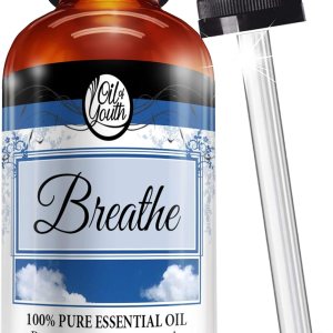 Oil of Youth Aceite esencial de mezcla de respiración a granel de 4 onzas, grado terapéutico, puro y natural Oil of Youth Aceite esencial de mezcla de respiración a granel de 4 onzas, grado terapéutico, puro y natural