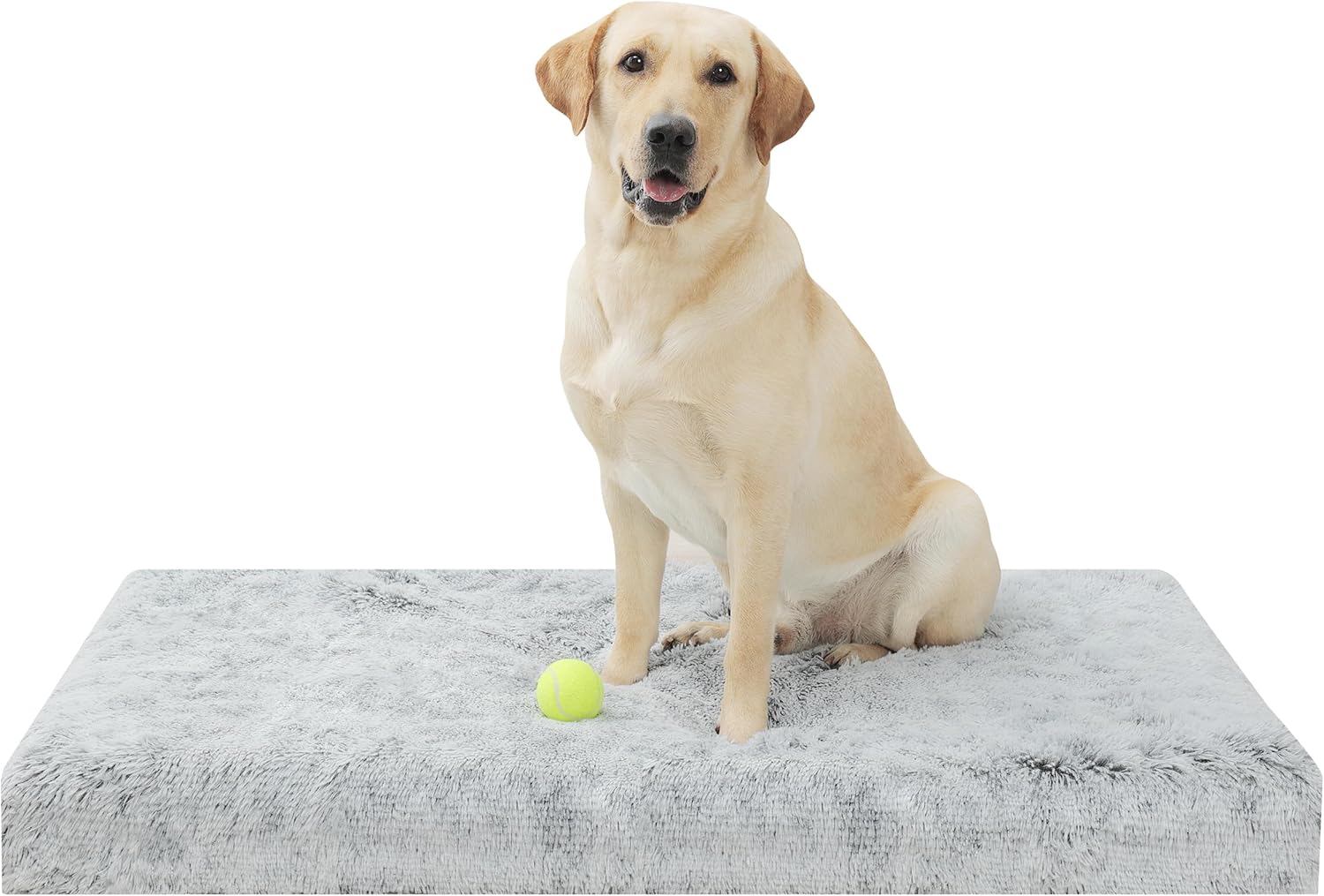 Cama para perro, almohadilla para jaula de perro con funda extraíble lavable para mascotas, parte inferior antideslizante, camas ortopédicas