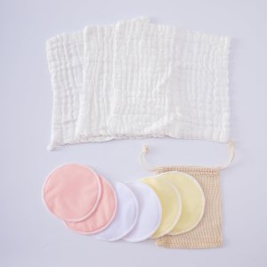 BEECO GIF2U Paquete de 6 almohadillas de lactancia reutilizables, almohadillas lavables para lactancia materna con paños para eructos para bebés, BEECO GIF2U Paquete de 6 almohadillas de lactancia reutilizables, almohadillas lavables para lactancia materna con paños para eructos para bebés,