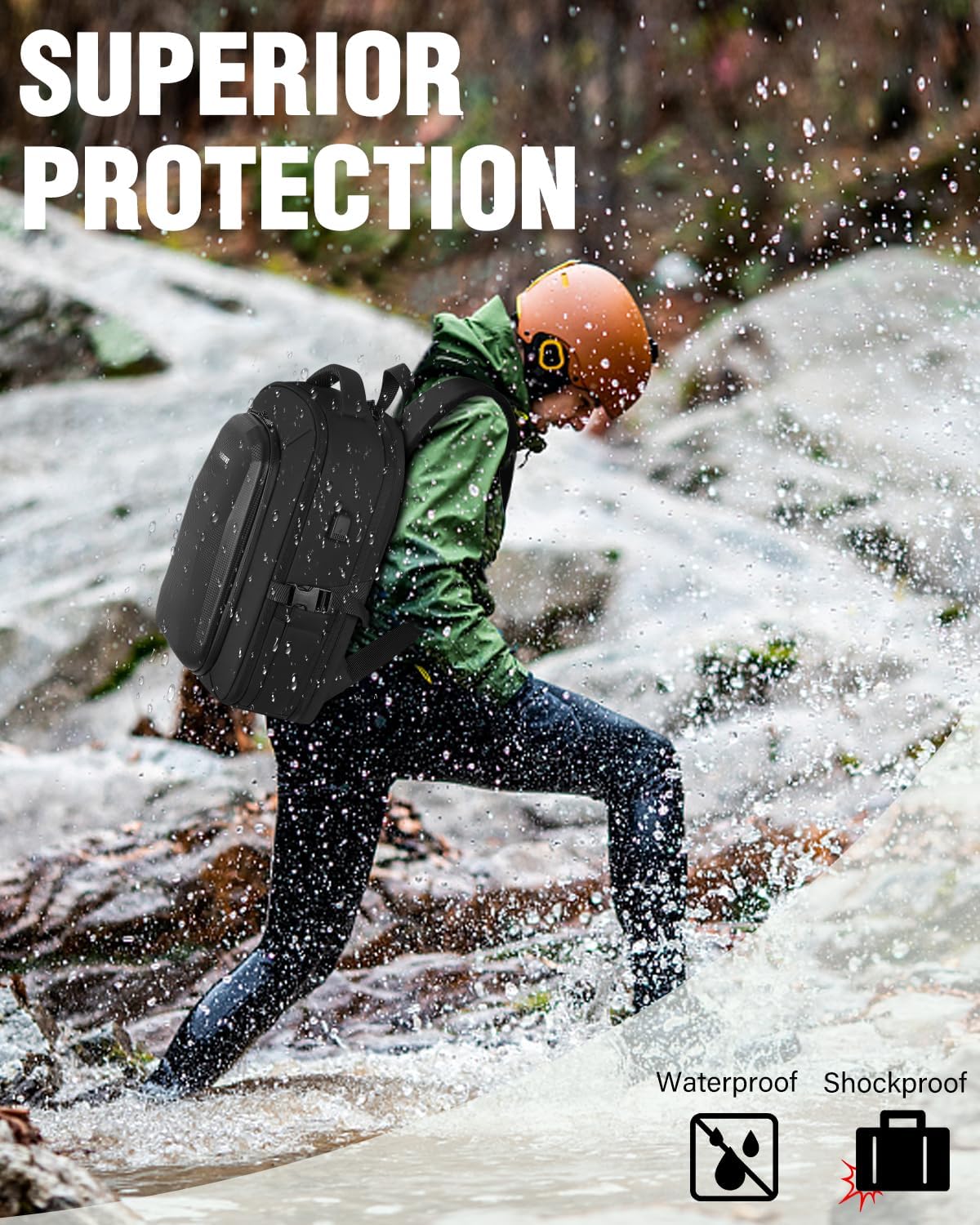 PEKREWS Mini 3  Mini 3 Pro, funda rígida impermeable, portátil, bolsa de viaje grande para dron, mochila compatible con DJI Mini 3 Pro con