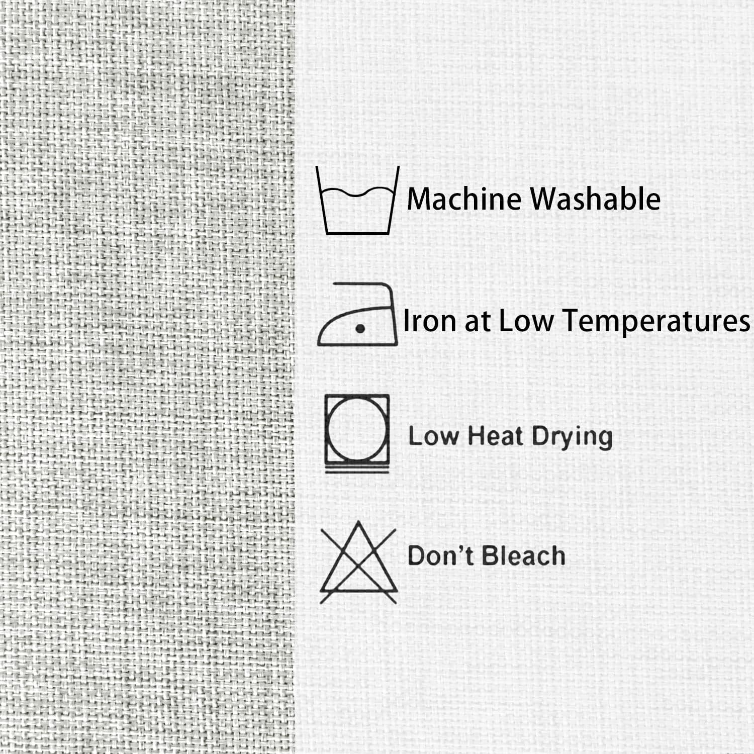 Hiasan Mantel cuadrado de lino sintético, resistente a las arrugas y a las manchas, mantel lavable para cocina, comedor, funda de mesa de vacaciones
