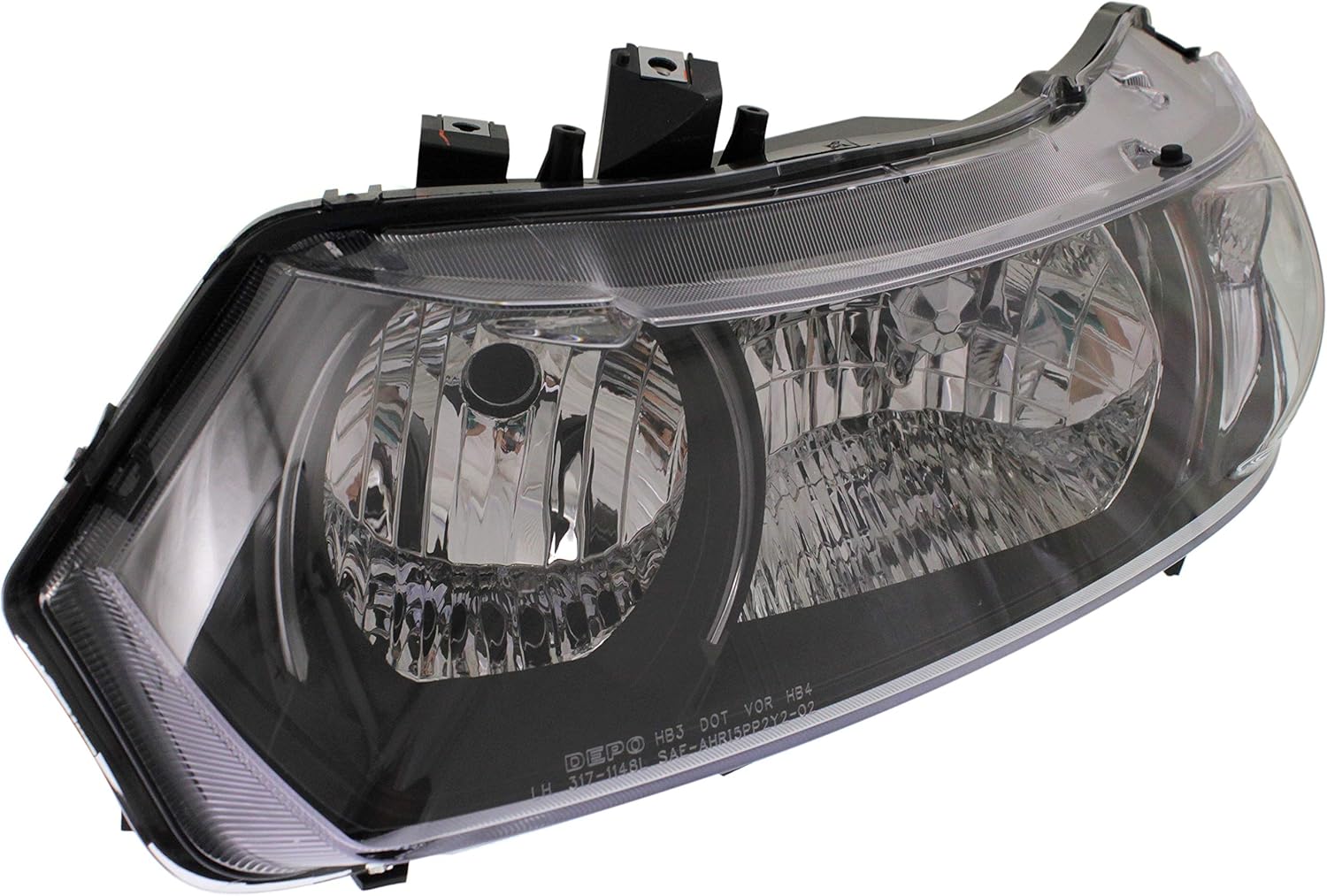 Evan-Fischer – Lente y carcasa para faros delanteros compatibles con Honda Civic 2010-2011 Halogen Coupe lado del conductor