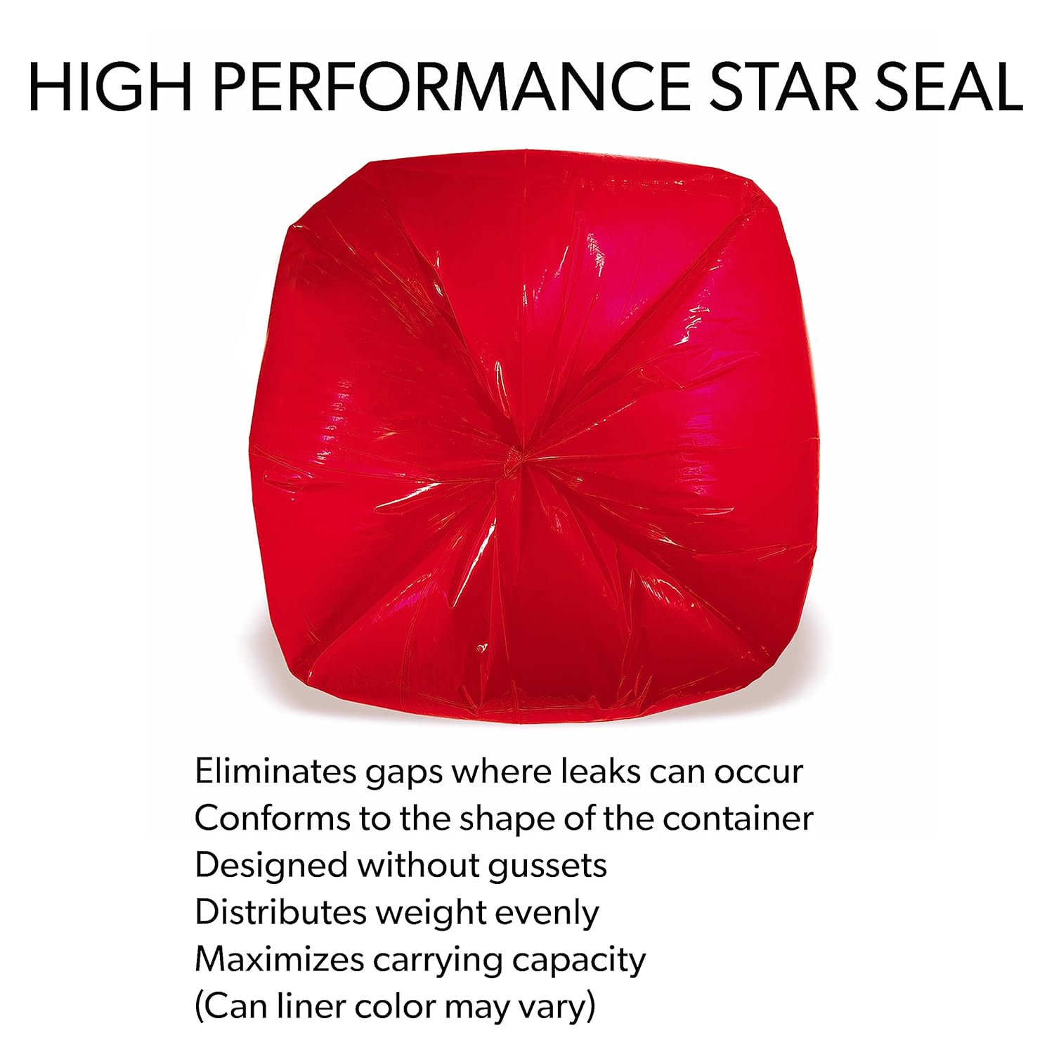 HBC Value Perfomance – Revestimientos para latas de 40 x 48 pulgadas, color negro, 22 mic, 625, revestimientos de HDPE